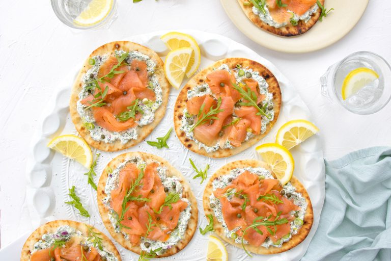 Smoked Salmon And Herb Ricotta Flatbread Iga Marketplace 7409